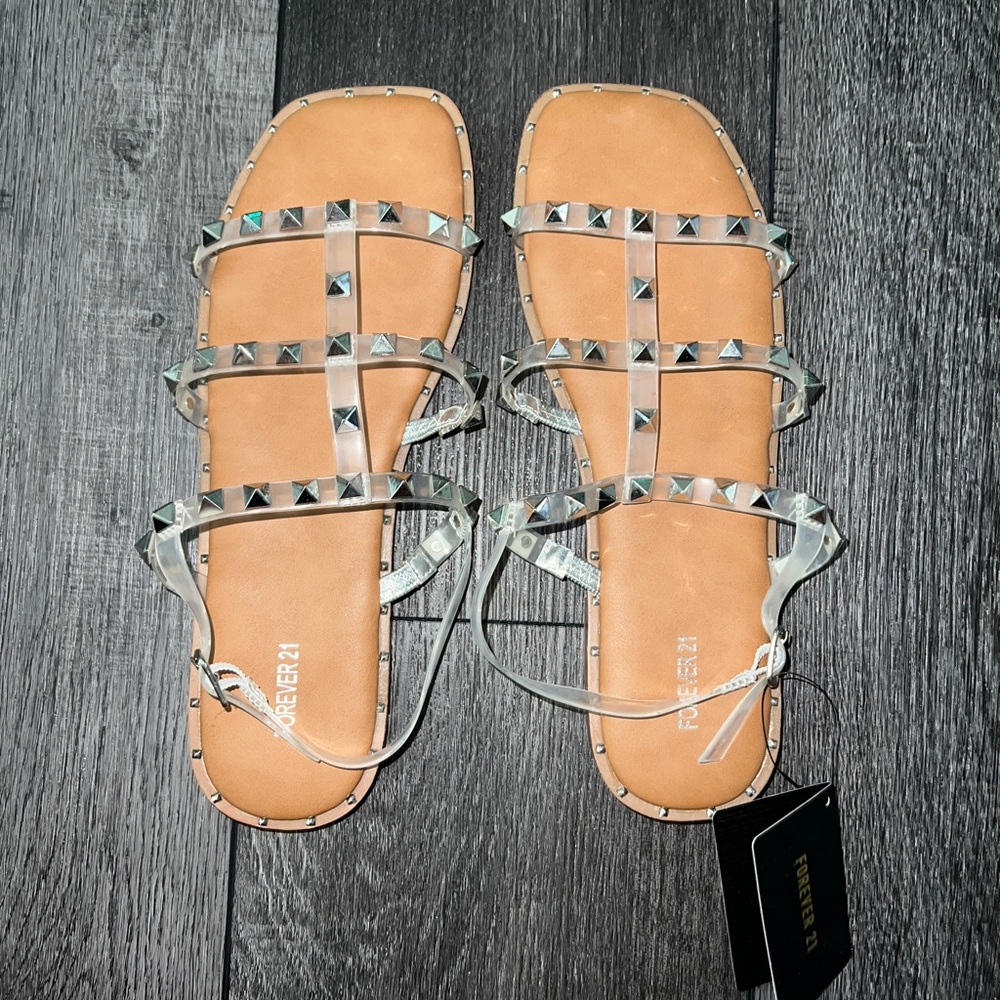 Silver sandals